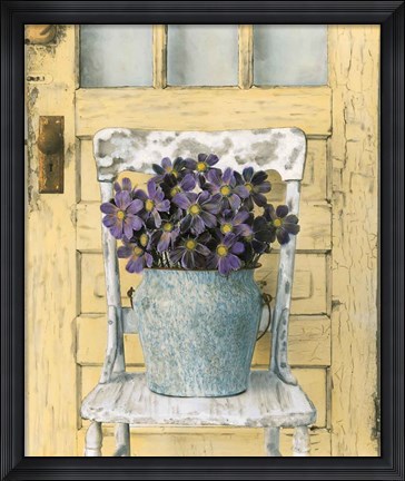 Framed Cottage Bouquet II Print