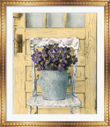Framed Cottage Bouquet II Print