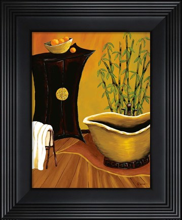 Framed Asian Bath Print