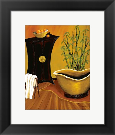 Framed Asian Bath Print