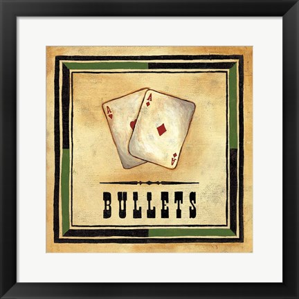 Framed Bullets Print