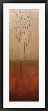 Framed Branch Rouge I Print