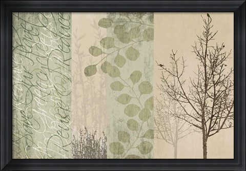 Framed Go Green Print