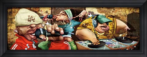 Framed Rappers Print
