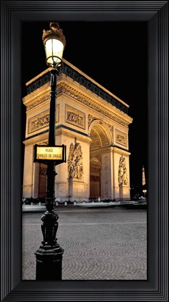 Framed Paris Nights I Print