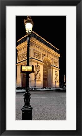 Framed Paris Nights I Print