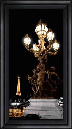 Framed Paris Nights II Print