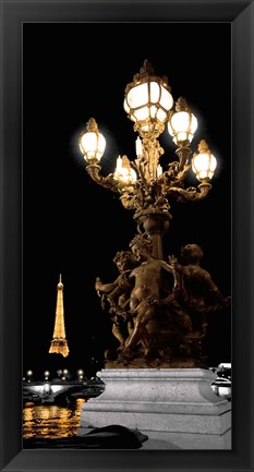 Framed Paris Nights II Print