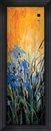Framed Golden Winged Garden II Print