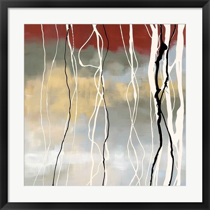 Framed Silver Birch I Print
