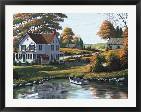 Framed Along the Riverbank Print