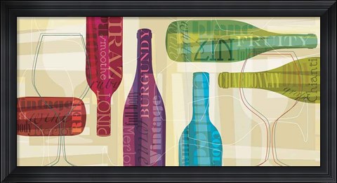 Framed All Bottled Up Print