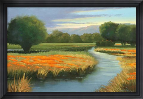 Framed California Orange Print