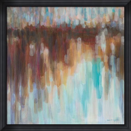 Framed Lights on the Harbour Print