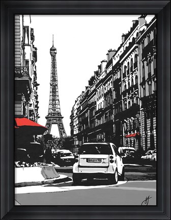 Framed Paris II - Black Print