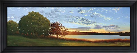 Framed Lakeside Sunrise Print