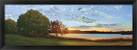 Framed Lakeside Sunrise Print