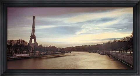 Framed Paris Sunset Print