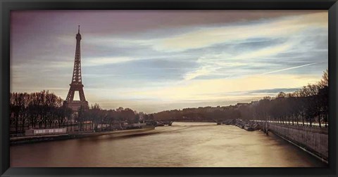 Framed Paris Sunset Print