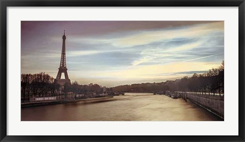 Framed Paris Sunset Print