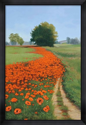 Framed Poppy Field Print