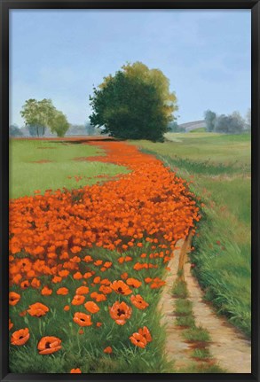 Framed Poppy Field Print