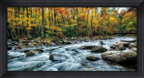 Framed Painted Autumn Print