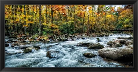 Framed Painted Autumn Print