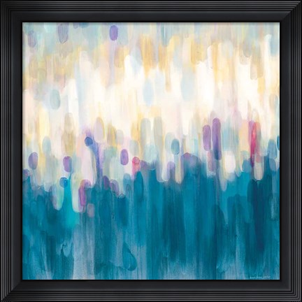 Framed Drops of Indigo Print