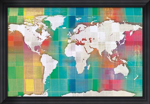 Framed Color My World Print