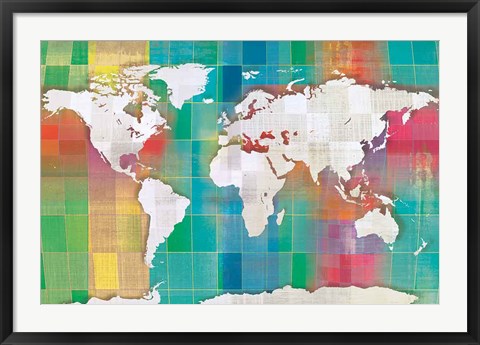 Framed Color My World Print