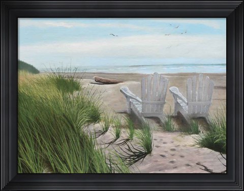 Framed Perfect Spot on the Beach Print