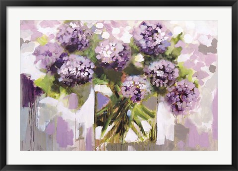 Framed Blush Hydrangea Print