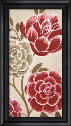 Framed Lace Petals I Print