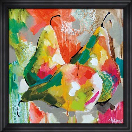 Framed Sunlit Pears Print