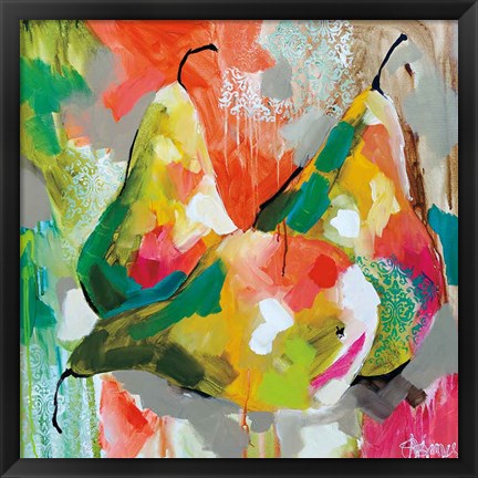 Framed Sunlit Pears Print