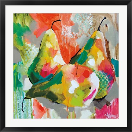 Framed Sunlit Pears Print