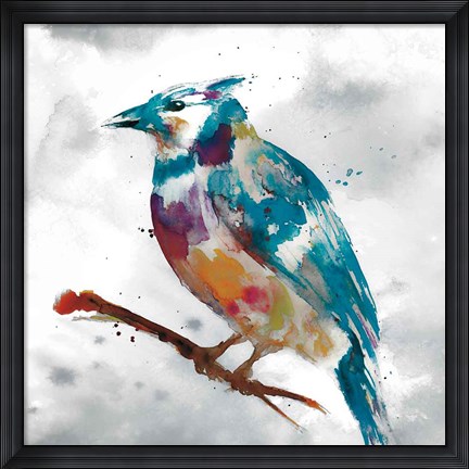 Framed Blue Jay Print