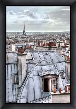 Framed Paris Rooftops Print