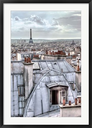 Framed Paris Rooftops Print