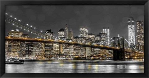 Framed New York Lights Print