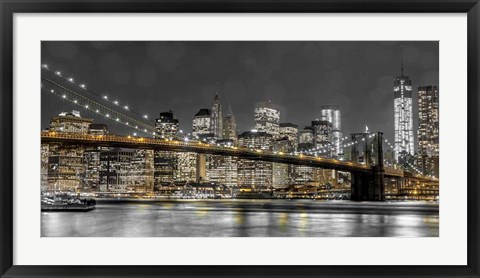 Framed New York Lights Print