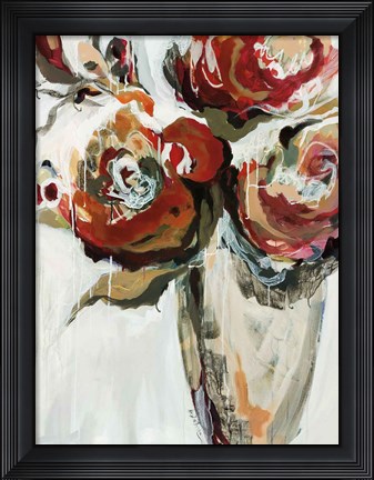 Framed Persimmon Blooms Print