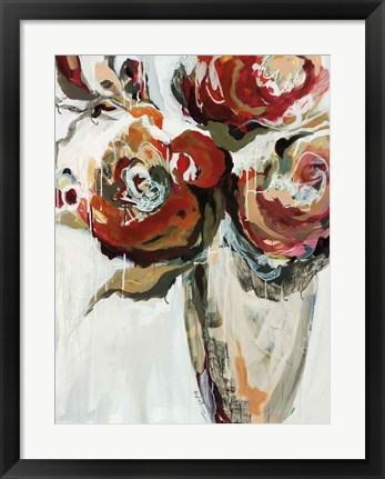 Framed Persimmon Blooms Print