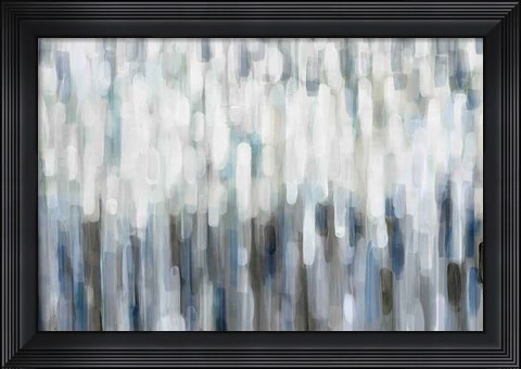 Framed Silver Rain Print