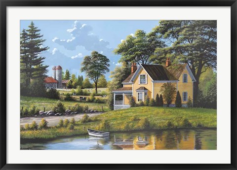 Framed Yellow House Print