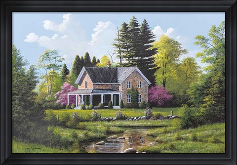 Framed Rippling Stream Print