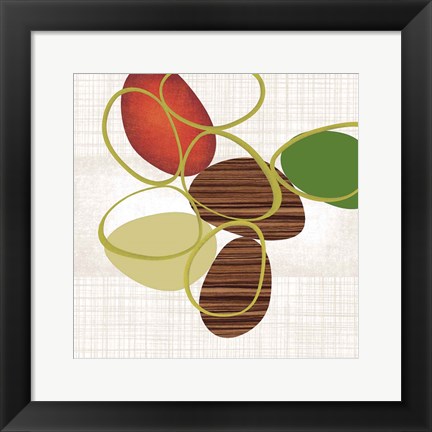 Framed Pebbles &amp; Loops II Print