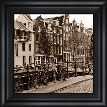 Framed Autumn in Amsterdam I Print