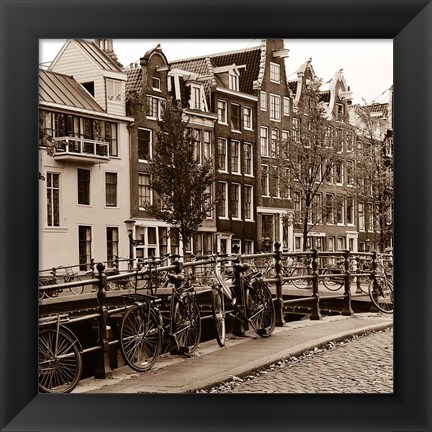 Framed Autumn in Amsterdam I Print